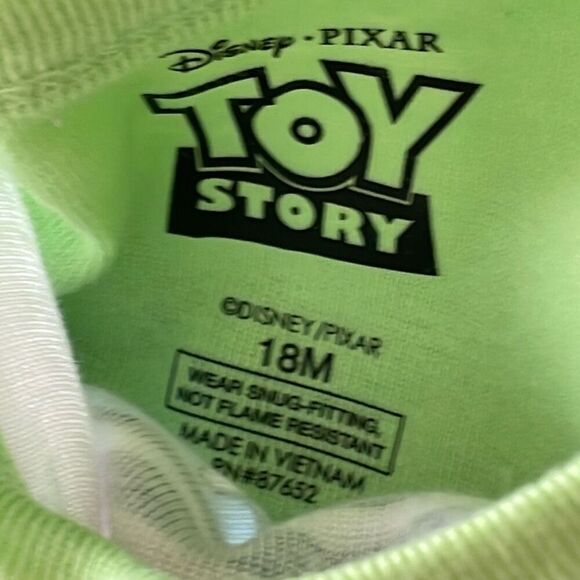 New Disney Pixar buzz lightyear woody pair of boys pajama set size 18 M - Picture 7 of 11